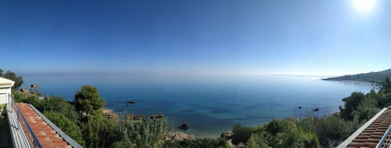 Panorama mare visto dalla nostra terrazza